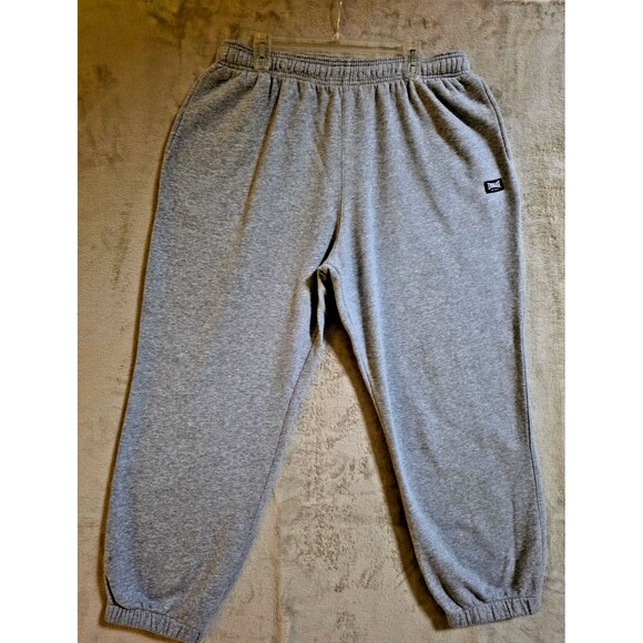 Everlast Sport Men’s Sweatpants XL Gray Relaxed Fit Joggers Elastic Waist Pocket - Picture 4 of 12